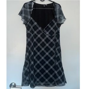 H&M plaid babydoll dress